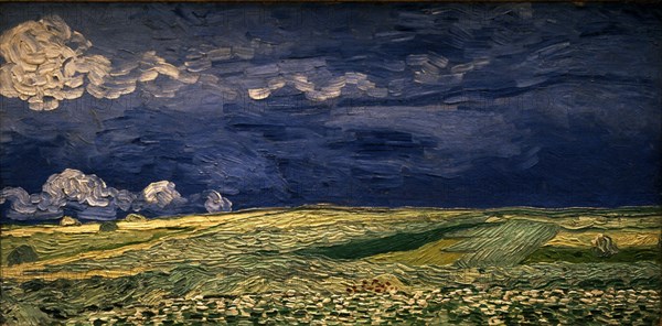 Van Gogh, Wheat Field Under Clouded Sky