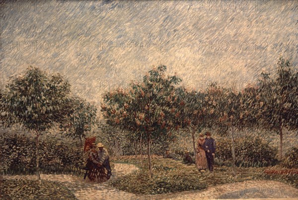 Van Gogh, Couple dans le Parc de d'Argenson de Voyer à Asnières