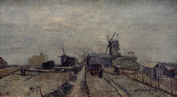 Van Gogh, Vue des jardins ouvriers à Montmartre