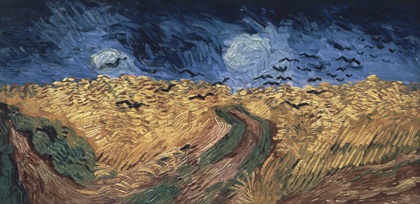 Van Gogh, Champ de blé aux corbeaux