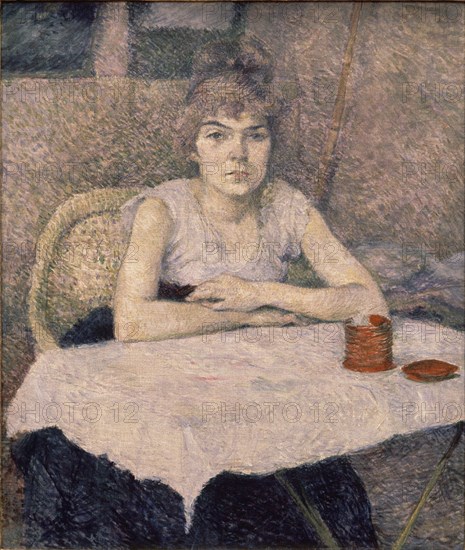 TOULOUSE LAUTREC 1864/1901
MUJER JOVEN SENTADA A UNA MESA "POUDRE DE RIZ"- 1887- O/L 56 X 46 CM
AMSTERDAM, MUSEO VAN GOGH
HOLANDA