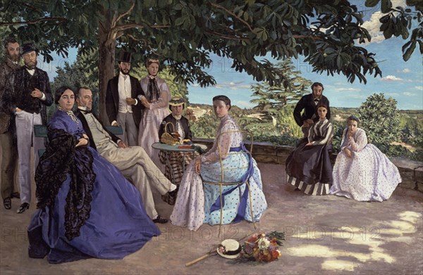 BAZILLE JEAN-FREDERIC 1841/1870
A-REUNION DE FAMILIA-1905-
PARIS, MUSEO DE ORSAY
FRANCIA