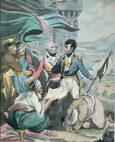 PORTER
NAPOLEON BONAPARTE EN SAN JUAN DE ACRE
PARIS, GABINETE DE ESTAMPAS
FRANCIA