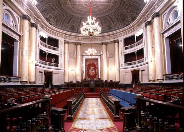 SALON DE SESIONES PLENARIAS DESDE LA ENTRADA
MADRID, SENADO-INTERIOR
MADRID