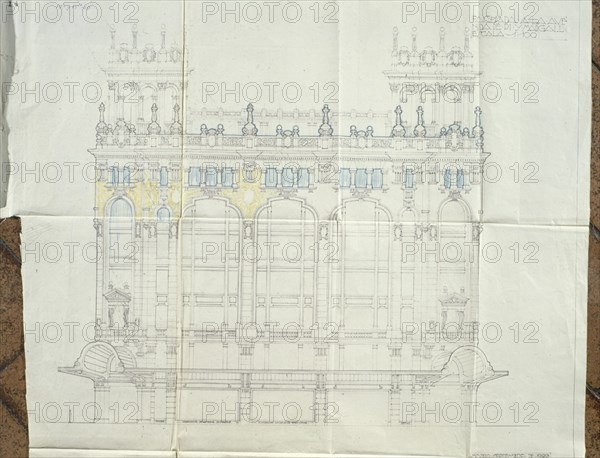 PLANO 'GRANDES ALMACENES VICTORIA' FACHADA PI MARGAL
MADRID, ARCHIVO HISTORICO VILLA
MADRID