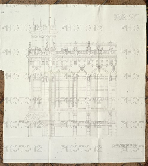 PLANO 'GRANDES ALMACENES VICTORIA'FACHADA FUENCARRAL
MADRID, ARCHIVO HISTORICO VILLA
MADRID