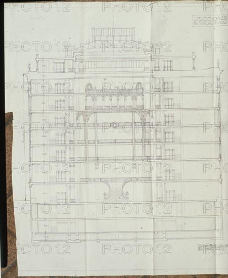 PLANO 'GRANDES ALMACENES VICTORIA' SECCION
MADRID, ARCHIVO HISTORICO VILLA
MADRID