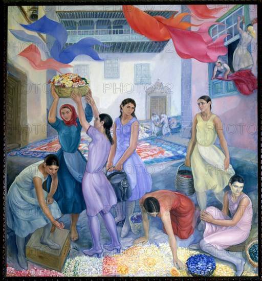 AGUIAR GARCIA JOSE 1898/1976
ALFOMBRA DE FLORES
SANTA CRUZ, MUSEO MUNICIPAL
TENERIFE