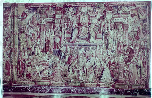 TAPIZ LOS HONORES S XVI-LA PRUDENCIA
LA GRANJA, PALACIO REAL
SEGOVIA