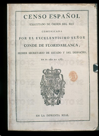 FLORIDABLANCA
CENSO ESPANOL DE 1787 DEL CD FLORIADABLANCA
MADRID, BIBLIOTECA NACIONAL PISOS
MADRID