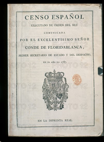 FLORIDABLANCA
CENSO ESPANOL DE 1787 DEL CD FLORIADABLANCA
MADRID, BIBLIOTECA NACIONAL PISOS
MADRID