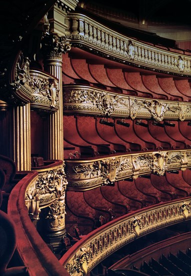 INTERIOR - ASIENTOS
PARIS, TEATRO DE LA OPERA
FRANCIA