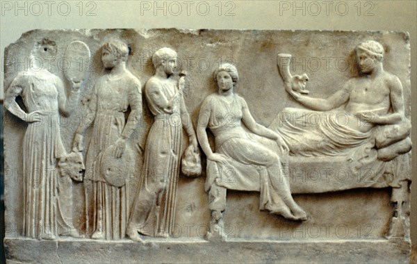 RELIEVE DE LOS ACTORES - 410 AC - ESCULTURA GRIEGA
ATENAS, MUSEO ARQUEOLOGICO NAC
GRECIA
This image is not downloadable. Contact us for the high res.