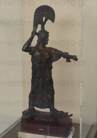 ESTATUA EN BRONCE DE ATHENA
ATENAS, MUSEO ARQUEOLOGICO NAC
GRECIA
This image is not downloadable. Contact us for the high res.