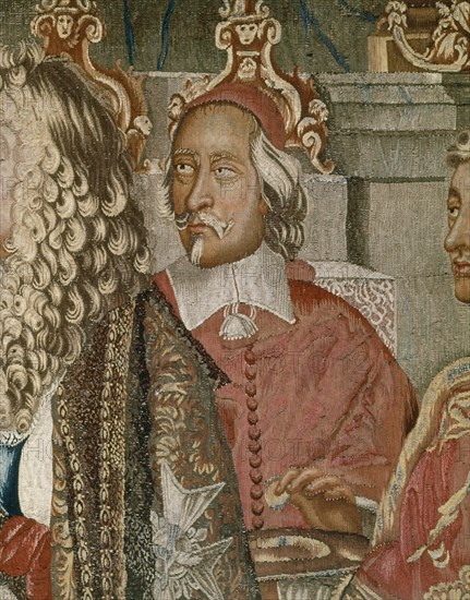 LE BRUN CHARLES 1619/90
TAPIZ GOBELINOS-BODA REAL-DET CARDENAL MAZARINO
MADRID, EMBAJADA FRANCESA
MADRID