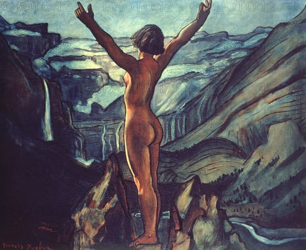 PICABIA FRANCIS 1879-1953
MUJER DESNUDA CON FONDO DE VALLE