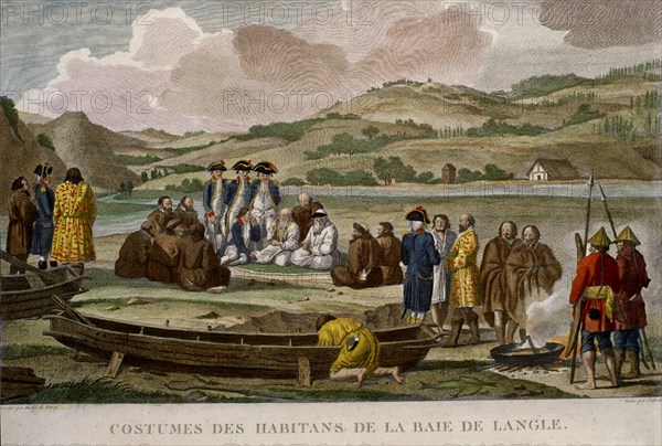 VANCY DUQUE DE
ENTREVISTA DE LA PEOUSE CON FRAILES DE LA BAHIA DE LANGLE-GRABADOR CATHELIN- S XVIII
This image is not downloadable. Contact us for the high res.