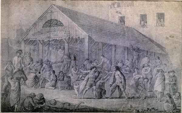 RAVENET JUAN
PULQUERIA DE MEXICO - 1792 - DIBUJO A LAPIZ
MADRID, MUSEO DE AMERICA
MADRID