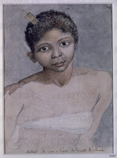 RAVENET JUAN
NEGRA DEL MONTE DE MANILA (FILIPINAS) - DIBUJO A TINTA AGUADA Y COLOREADA - 1792
MADRID, MUSEO DE AMERICA
MADRID