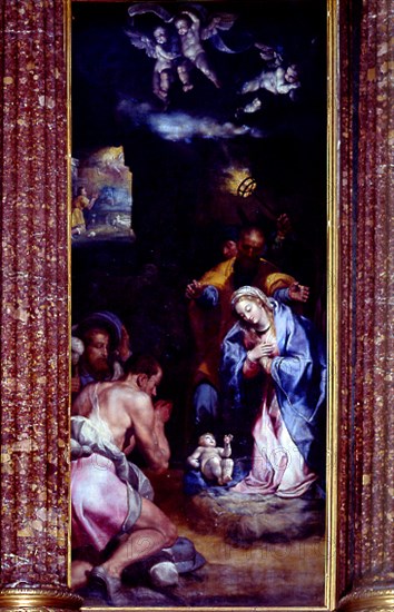 Zuccaro, Basilica - Major retable - Nativity