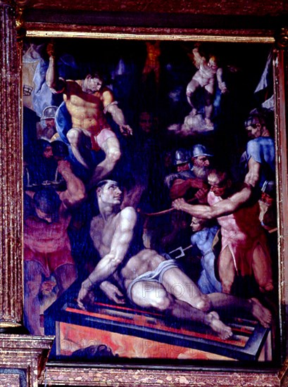 PELLEGRINI G A 1675/1741
BASILICA - RETABLO MAYOR - MARTIRIO S LORENZO
SAN LORENZO DEL ESCORIAL, MONASTERIO-INTERIOR
MADRID