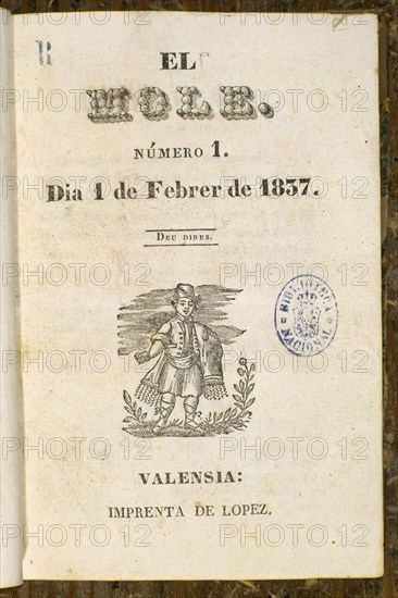 EL MOLE (NUMERO 1) 1 FEB 1837
MADRID, BIBLIOTECA NACIONAL PISOS
MADRID