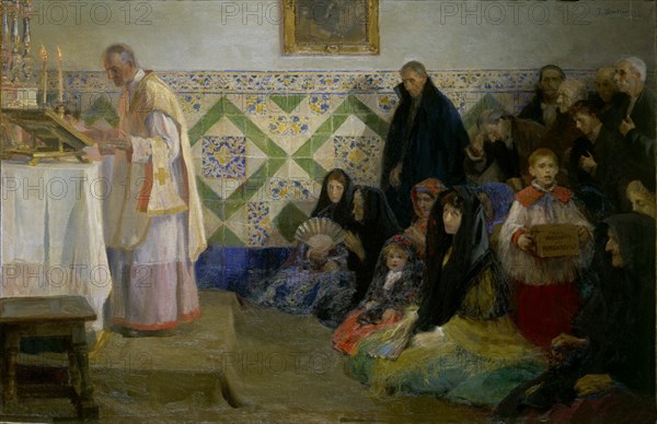 BENLLIURE GIL JOSE 1855/1937
LA MISA
VALENCIA, MUSEO BELLAS ARTES - COLEGIO PIO V
VALENCIA