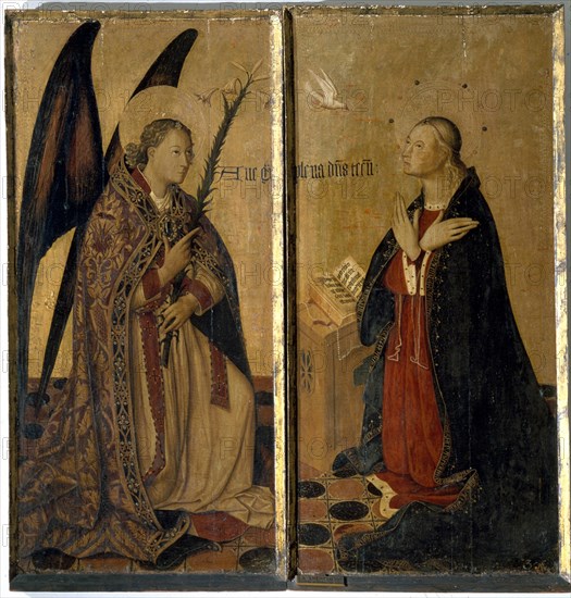 MAESTRO DE BONASTRE
SAN GABRIEL Y LA ANUNCIACION
VALENCIA, MUSEO BELLAS ARTES - COLEGIO PIO V
VALENCIA