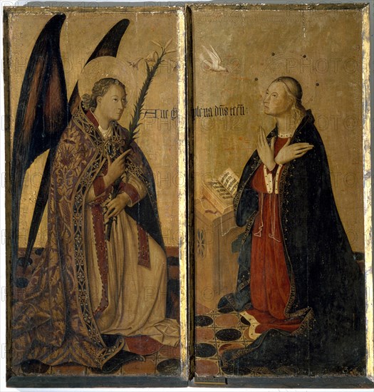 MAESTRO DE BONASTRE
SAN GABRIEL Y LA ANUNCIACION
VALENCIA, MUSEO BELLAS ARTES - COLEGIO PIO V
VALENCIA