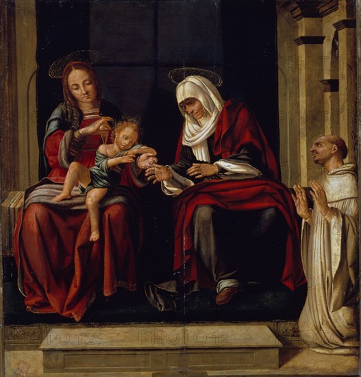 YAÑEZ DE ALMEDINA FERNANDO ?/1536
VIRGEN,NIÑO Y STA ANA CON SAN BERNARDO
VALENCIA, MUSEO BELLAS ARTES - COLEGIO PIO V
VALENCIA