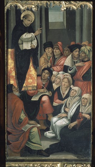 MAESTRO DEL GRIFO
SAN VICENTE FERRER PREDICANDO CONTRA LOS JUDIOS - RETABLO DE LOS DOMINICOS - S XV
VALENCIA, MUSEO BELLAS ARTES - COLEGIO PIO V
VALENCIA