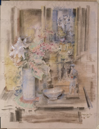 GRAU SANTOS JULIAN
(MESA CON FLORES Y MUÑECOS)1985-PASTEL
This image is not downloadable. Contact us for the high res.