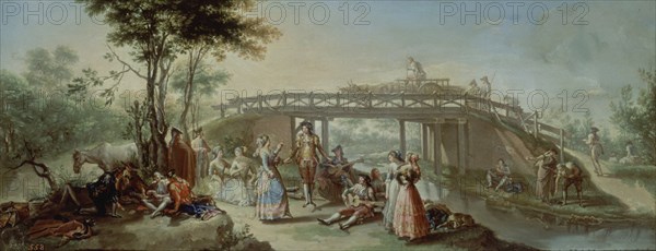 BAYEU FRANCISCO 1734/95
EL PUENTE DEL CANAL DE MADRID-L.36X95-NºP605-BOCETO DEL CARTON DE 1784
MADRID, MUSEO DEL PRADO-PINTURA
MADRID