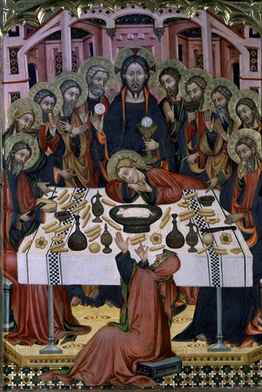 Anonyme, Retable de la Sainte Cène (détail)