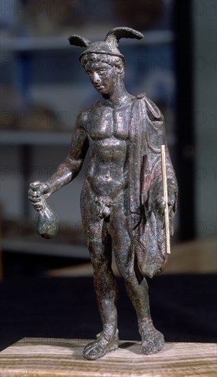 MERCURIO-BRONCE ROMANO DE L'ALTER DE CHILCHES
BURRIANA, MUSEO MUNICIPAL
CASTELLON
This image is not downloadable. Contact us for the high res.
