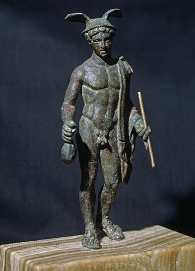MERCURIO-BRONCE ROMANO DE L'ALTER DE CHILCHES
BURRIANA, MUSEO MUNICIPAL
CASTELLON
This image is not downloadable. Contact us for the high res.