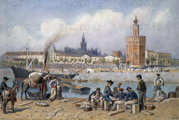 SOEBEL C
TIPOS ANDALUCES SEVILLANOS JUNTO GUADALQUIVIR
MADRID, PALACIO REAL-PINTURA
MADRID