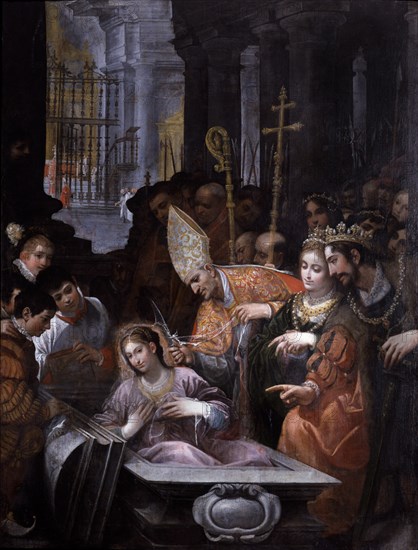 ROELAS JUAN DE ?/1625
RESURRECCION DE SANTA LEOCADIA - (303 -?)- REUNION DE RECESVINTO Y SAN ILFEDONSO  EN LA CATEDRAL DE 
MADRID, HOSPITAL NIÑO JESUS-DECANATO
MADRID

This image is not downloadable. Contact us for the high res.