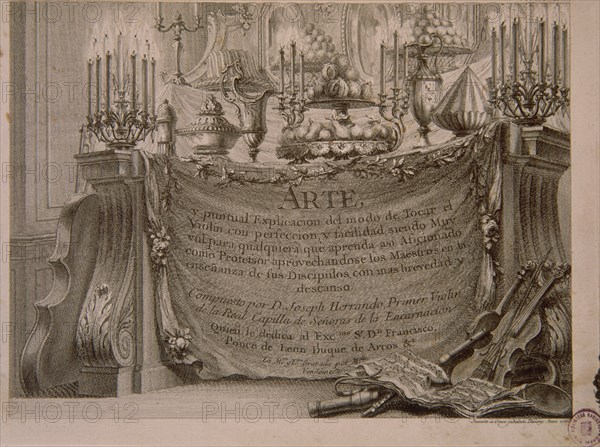 HERRANDO J
ARTE Y PUNTUAL DE TOCAR VIOLIN(1756)PORTADA
MADRID, BIBLIOTECA NACIONAL MUSICA
MADRID