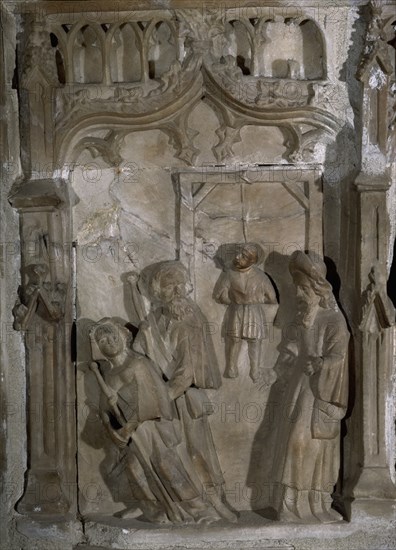 SEPULCRO DE SANTO DOMINGO DE LA CALZADA - DET RELIEVE DE AHORCADO - S XV
STO DOMINGO CALZADA, CATEDRAL
RIOJA