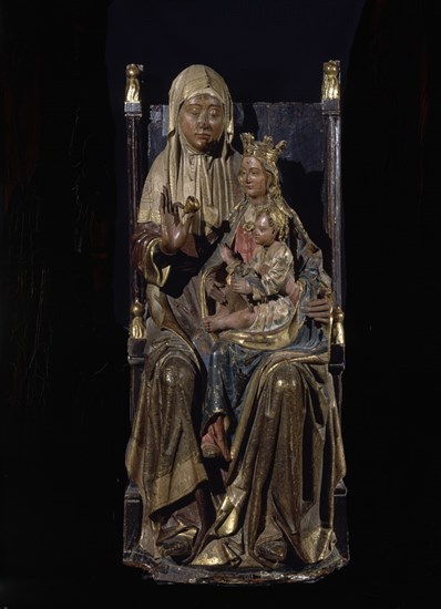 VAHIA ALEJO DE
SANTA ANA LA VIRGEN Y EL NINO 1505-1510 MADERA DORADA Y POLICROMADA 130 X 60
PALENCIA, MUSEO DIOCESANO
PALENCIA
This image is not downloadable. Contact us for the high res.