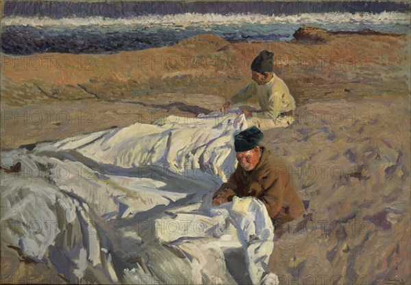 Sorolla, Repairing the sails