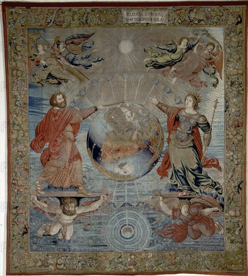 WEZELER GEORG
TAPIZ SERIE ESFERAS CELESTES - LA TIERRA BAJO PROTECCION DE JUPITER Y JUNO - 1520
MADRID, PALACIO REAL-TEJIDOS
MADRID