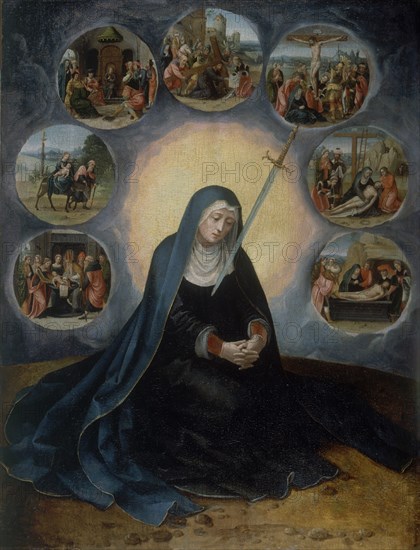 MAESTRO DE MEDIAS FIGURAS
DOLOROSA
BARCELONA, MUSEO DE ARTE CATALUÑA
BARCELONA