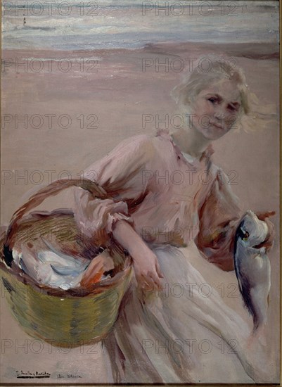 Sorolla, Fillette au panier de poissons