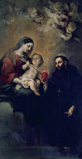 MURILLO BARTOLOME 1618/1682
VISION DE SAN AGUSTIN -
SEVILLA, MUSEO BELLAS ARTES - CONVENTO MERCEDARIAS CALZADAD
SEVILLA