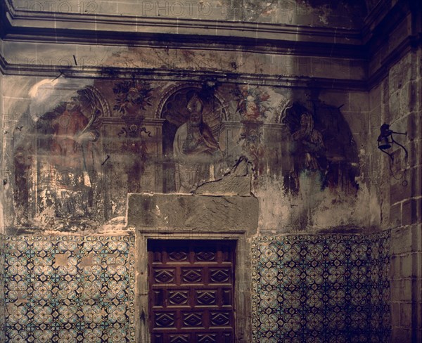 PINTURAS MURALES EN LA NAVE CENTRAL DE LA IGLESIA
HUESCA, SAN PEDRO EL VIEJO
HUESCA