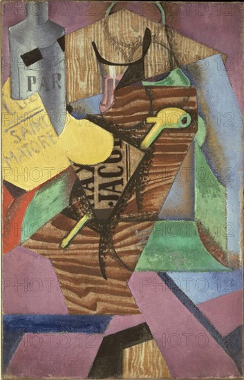 GRIS JUAN 1887/1927
NATURALEZA MUERTA O SAINT MARTORELL-1913(CUBISMO)
PARIS, CENTRO GEORGES POMPIDOU
FRANCIA