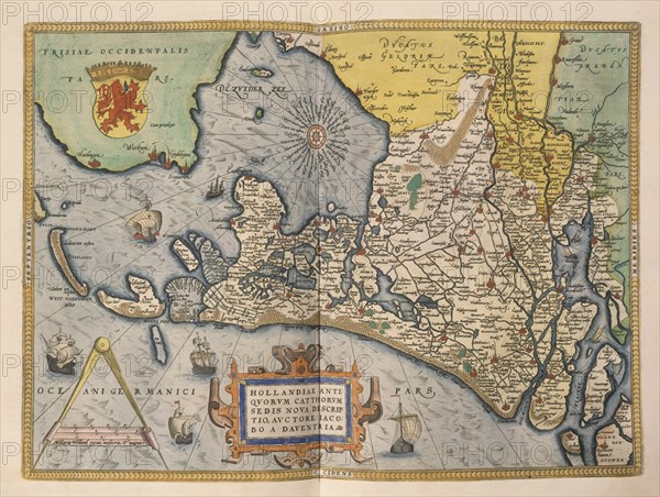 ORTELIUS ABRAHAM 1527/98
MAPA DE HOLANDA
MADRID, SERVICIO GEOGRAFICO EJERCITO
MADRID