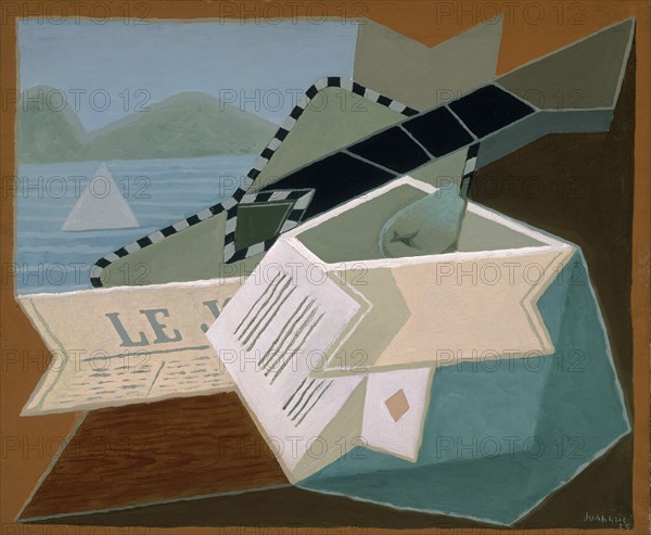 GRIS JUAN 1887/1927
GUITARRA DELANTE DEL MAR-1925-OLEO/LIENZO 54X65 CM
MADRID, COLECCION PARTICULAR
MADRID